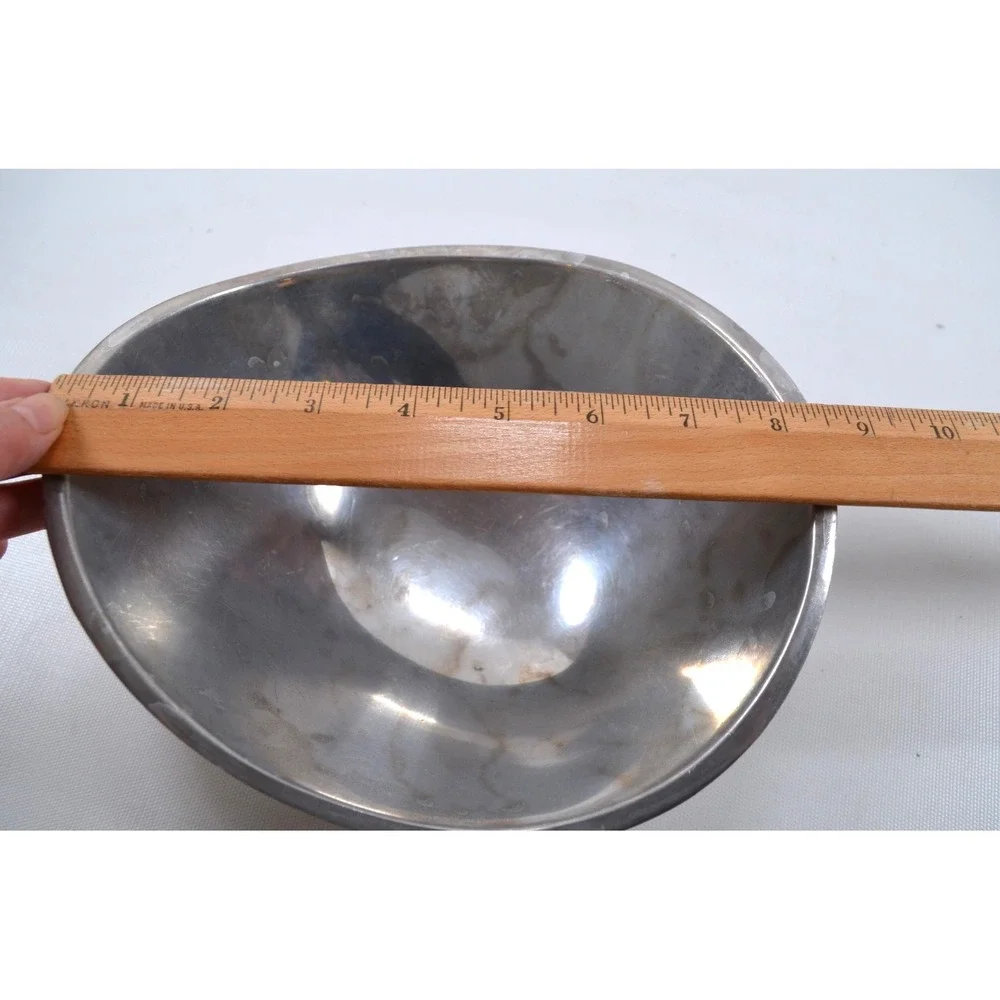 Vintage 1967 NAMBE #569 Metal Alloy Bowl, Richard Thomas 8.5 in Wide